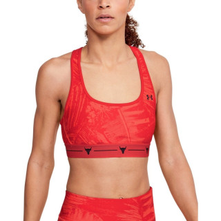 Women's UA PROJECT ROCK ARMOUR MID PRINTED CROSSBACK BRA 