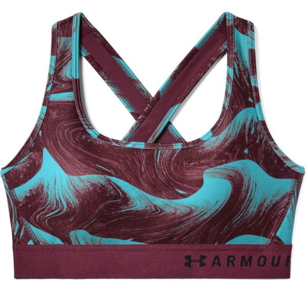 Bustiera Dama ARMOUR MID CROSSBACK PRINTED BRA Under Armour