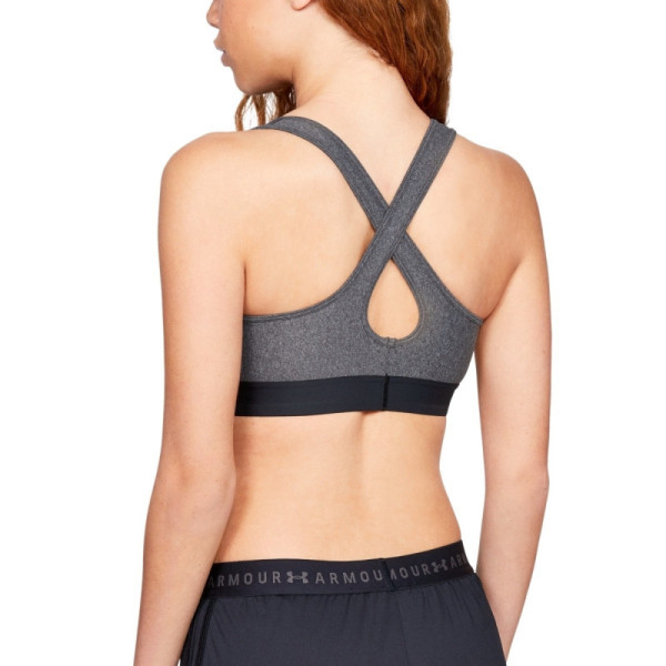 ARMOUR MID CROSSBACK HEATHER BRA