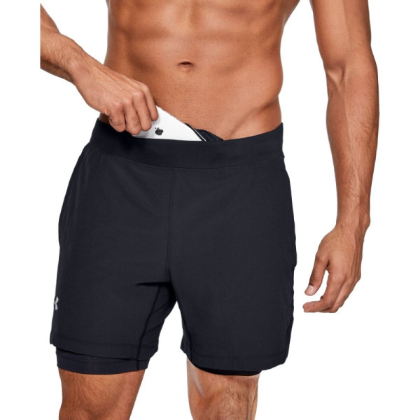 Men's UA QUALIFIER SPEEDPOCKET 2-N-1 SHORT