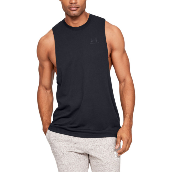 SPORTSTYLE LEFT CHEST CUT-OFF TEE