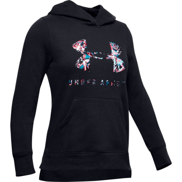 Girls' UA Rival Print Fill Logo Hoodie 