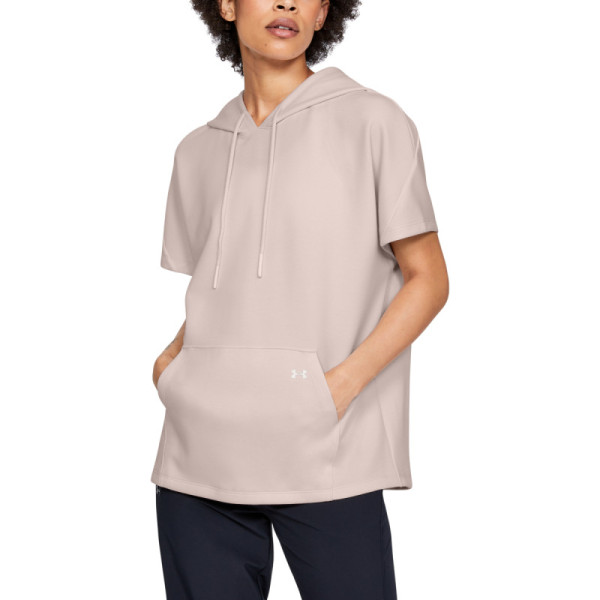 DOUBLE KNIT SS HOODED TUNIC