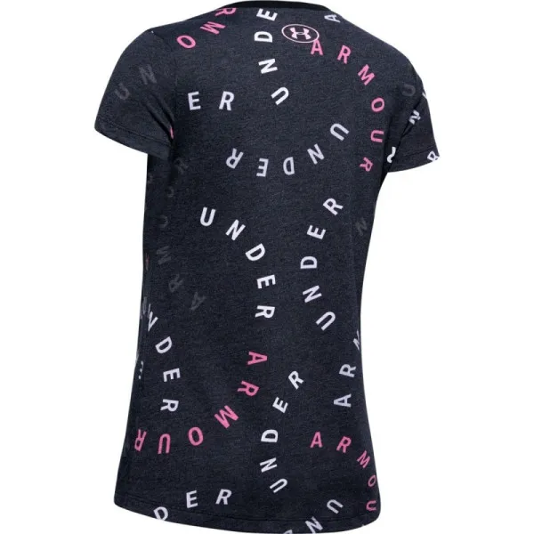 Girls' UA Printed Wordmark Graphic T-Shirt 