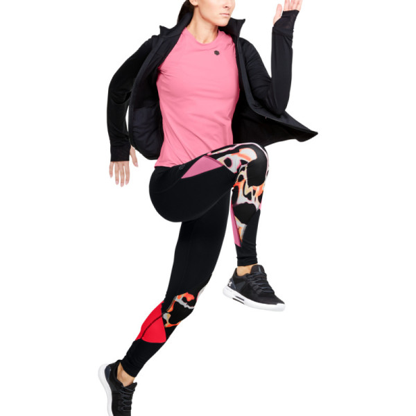 Women's UA RUSH PRINT COLOR BLOCK LEGGINGS
