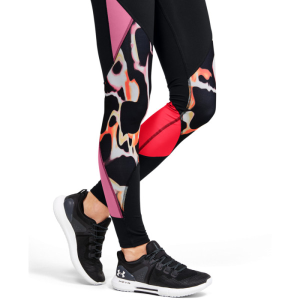 Women's UA RUSH PRINT COLOR BLOCK LEGGINGS