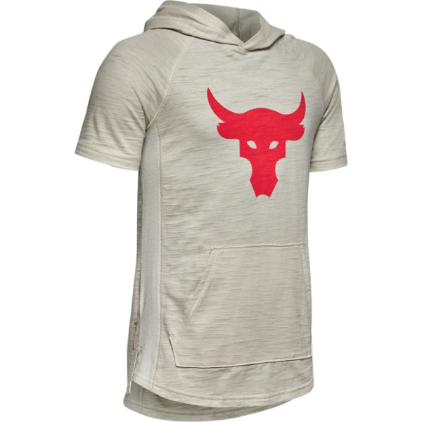 Boys' Project Rock Charged Cotton® Short Sleeve Hoodie