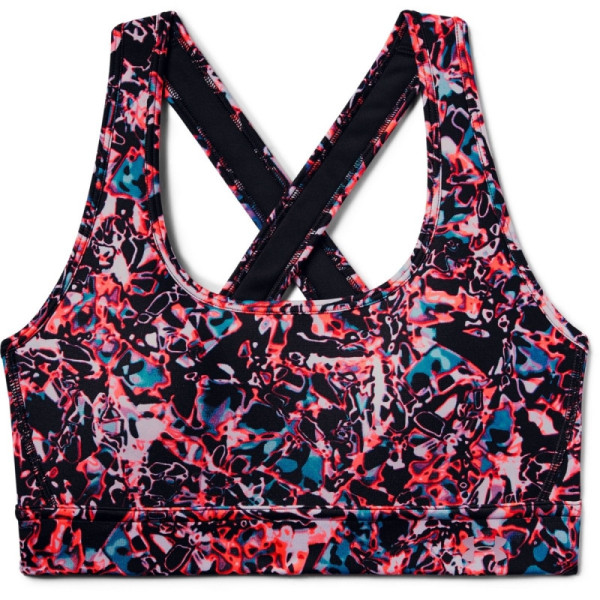 Women's UA Armour Mid Crossback Print Mash Up Sports Bra