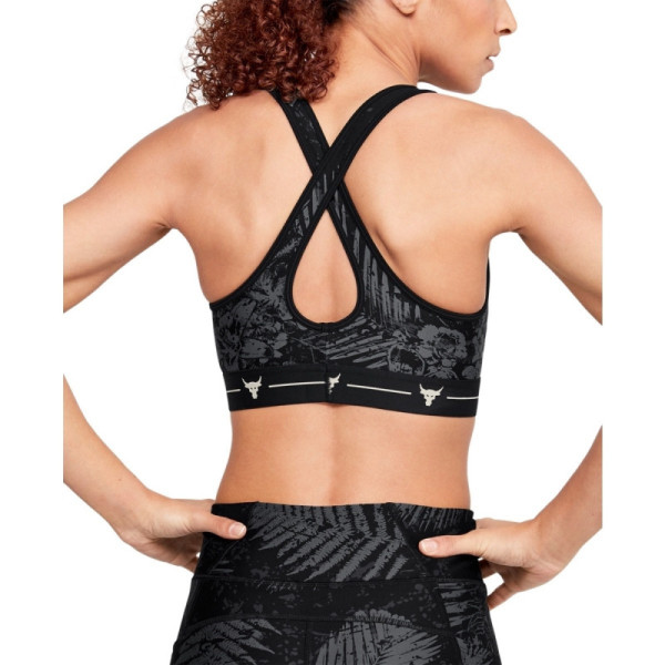 Women's UA PROJECT ROCK ARMOUR MID PRINTED CROSSBACK BRA