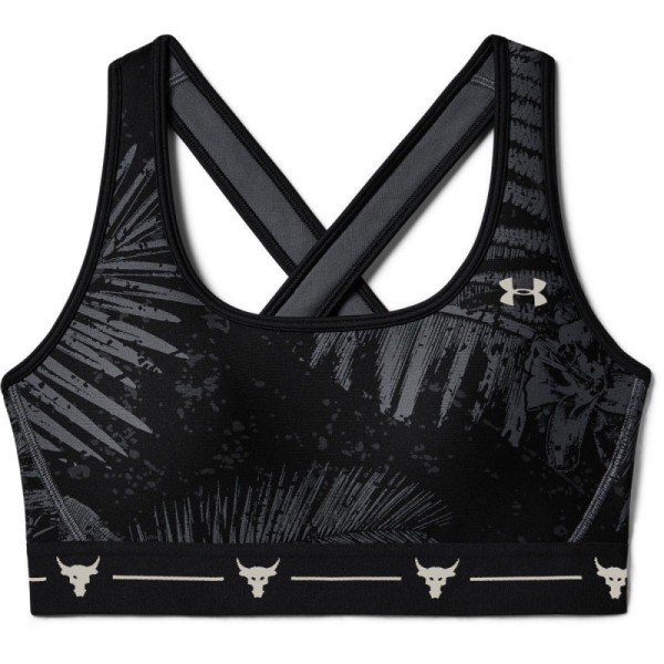 Women's UA PROJECT ROCK ARMOUR MID PRINTED CROSSBACK BRA