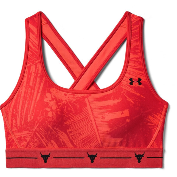 Women's UA PROJECT ROCK ARMOUR MID PRINTED CROSSBACK BRA