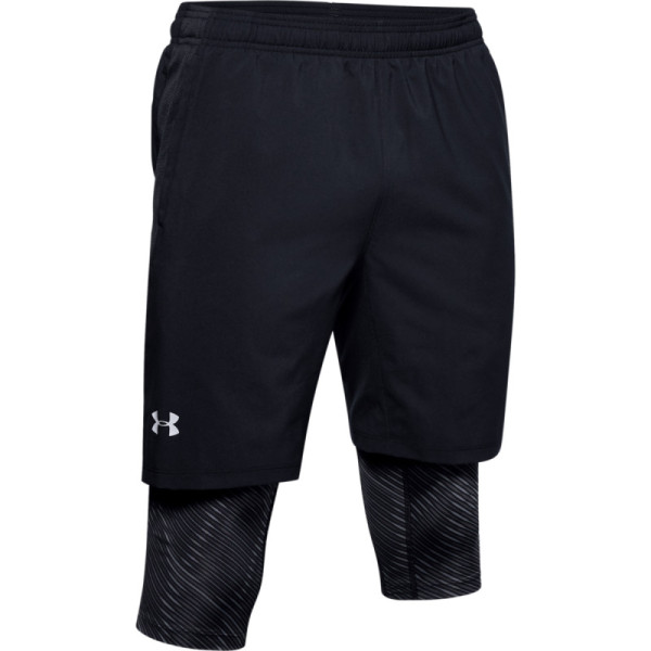Men's UA Launch SW Long 2-in-1 Printed Shorts