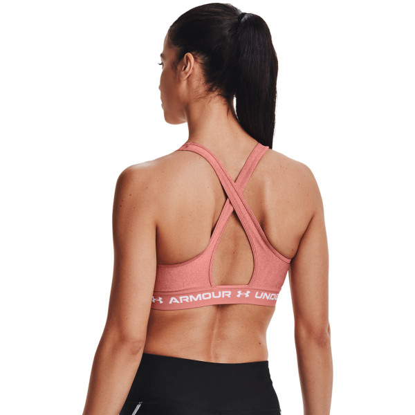 Women's UA CROSSBACK MID HEATHER BRA