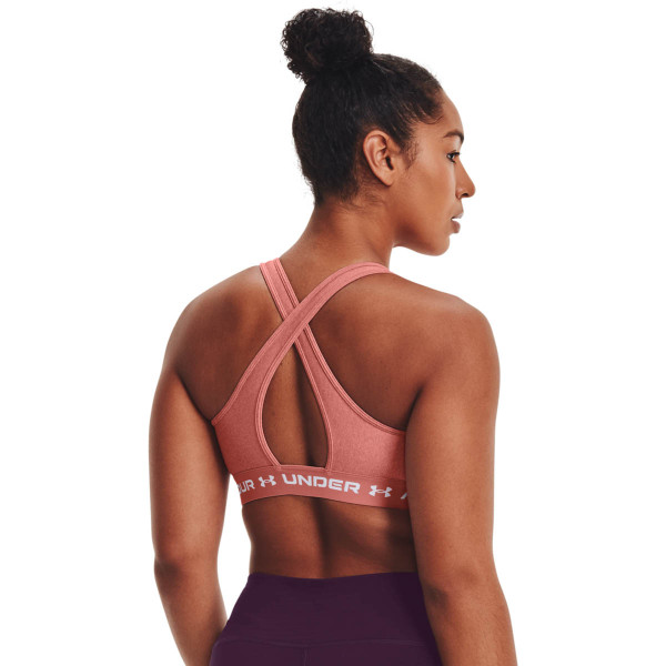 Women's UA CROSSBACK MID HEATHER BRA