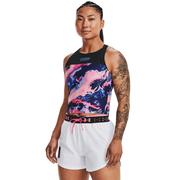 Maiou Dama RUN ANYWHERE CROP TANK Under Armour