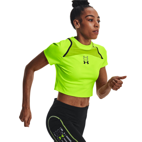 Tricou Dama RUN ANYWHERE CROP SS Under Armour