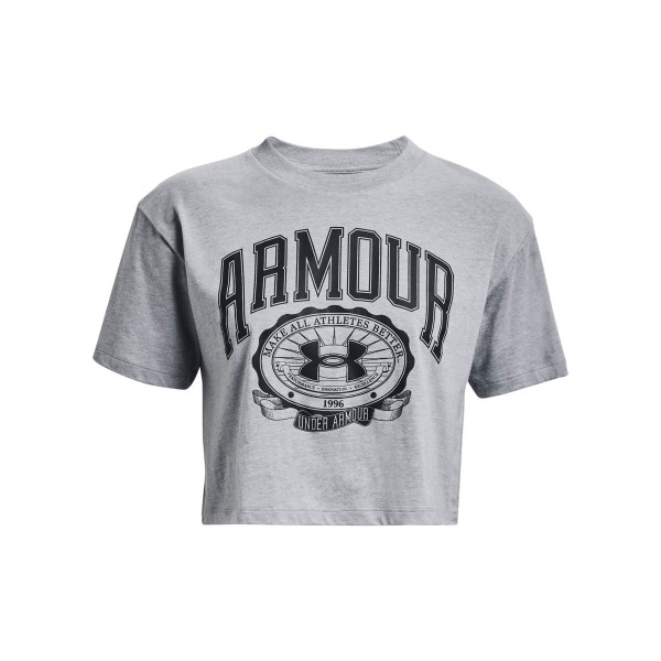 Tricou Dama COLLEGIATE CREST CROP SS Under Armour