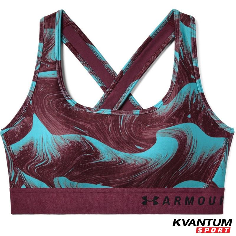 Bustiera Dama ARMOUR MID CROSSBACK PRINTED BRA Under Armour