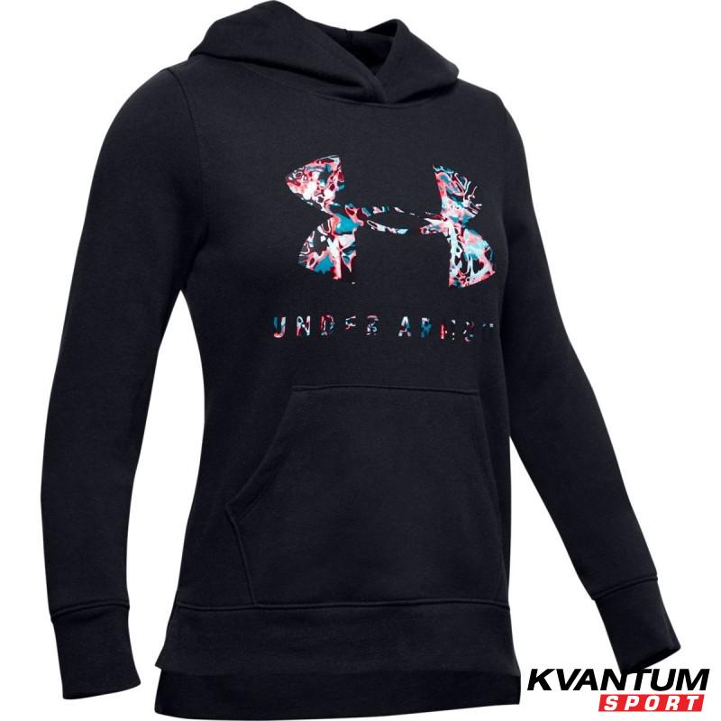 Girls' UA Rival Print Fill Logo Hoodie 
