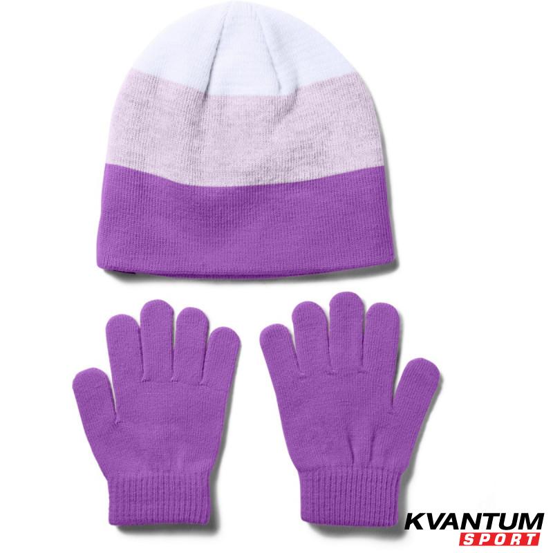 Girls' UA G BEANIE GLOVE COMBO