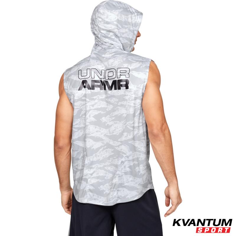 UA BASELINE SYN SLEEVELESS HOODIE 