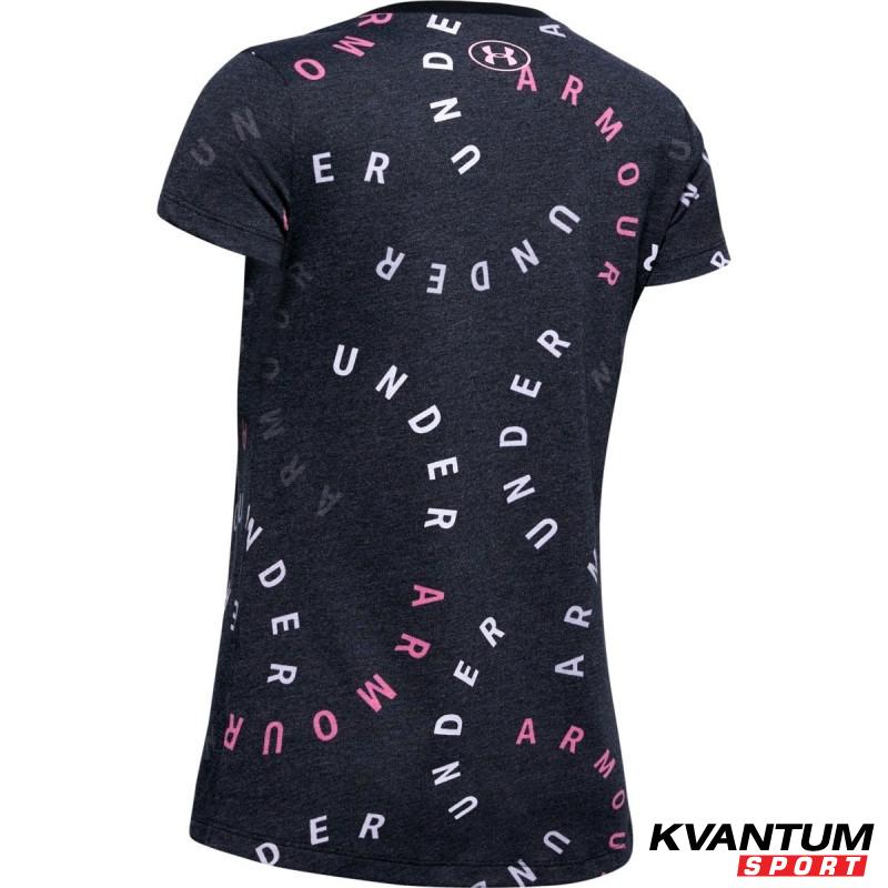 Girls' UA Printed Wordmark Graphic T-Shirt