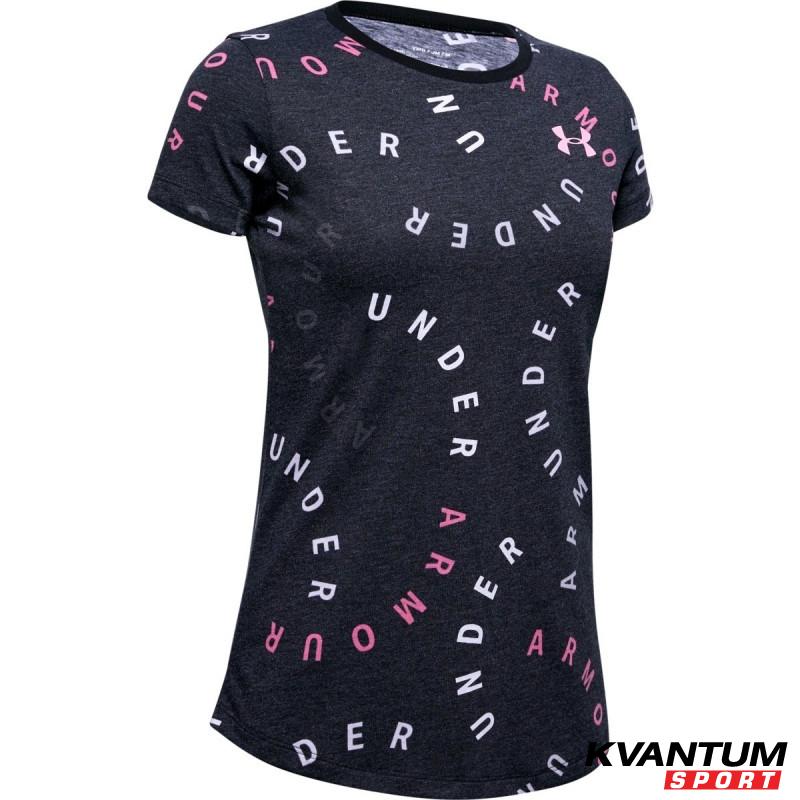 Girls' UA Printed Wordmark Graphic T-Shirt