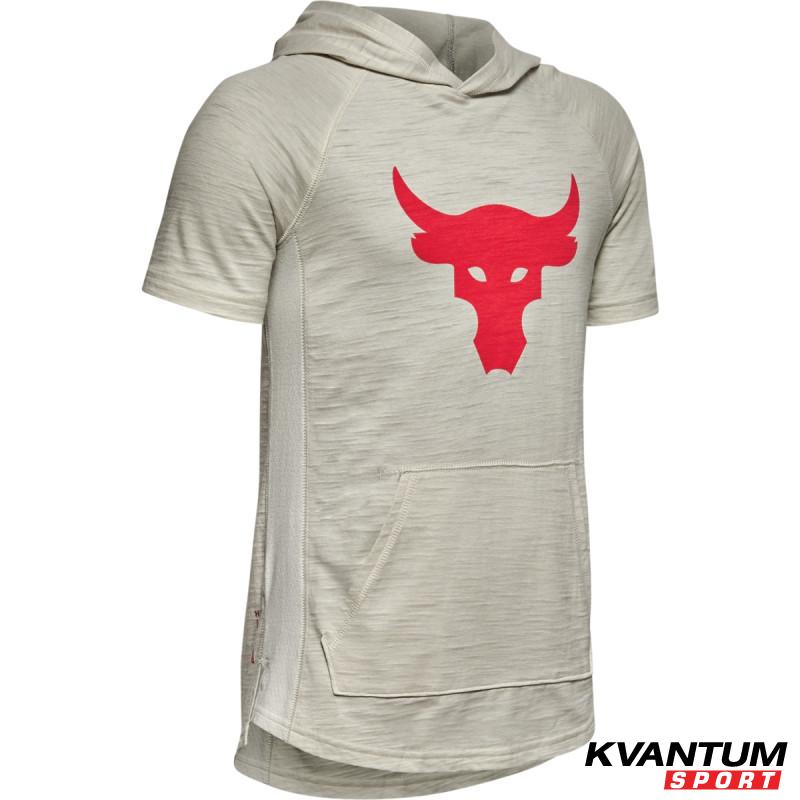 Boys' Project Rock Charged Cotton® Short Sleeve Hoodie