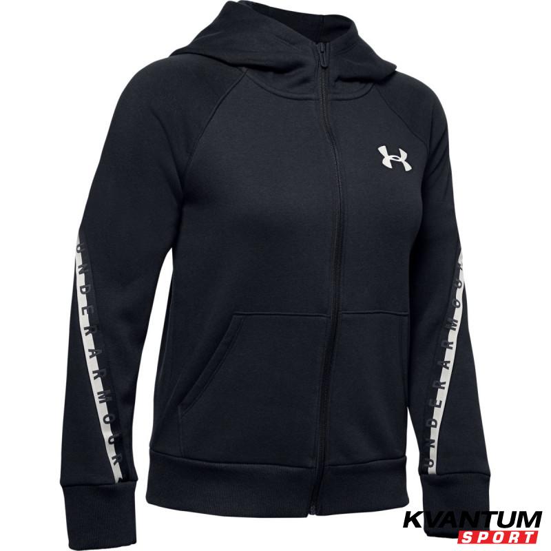 Women's UA Fleece Taped Wordmark Full Zip Hoodie