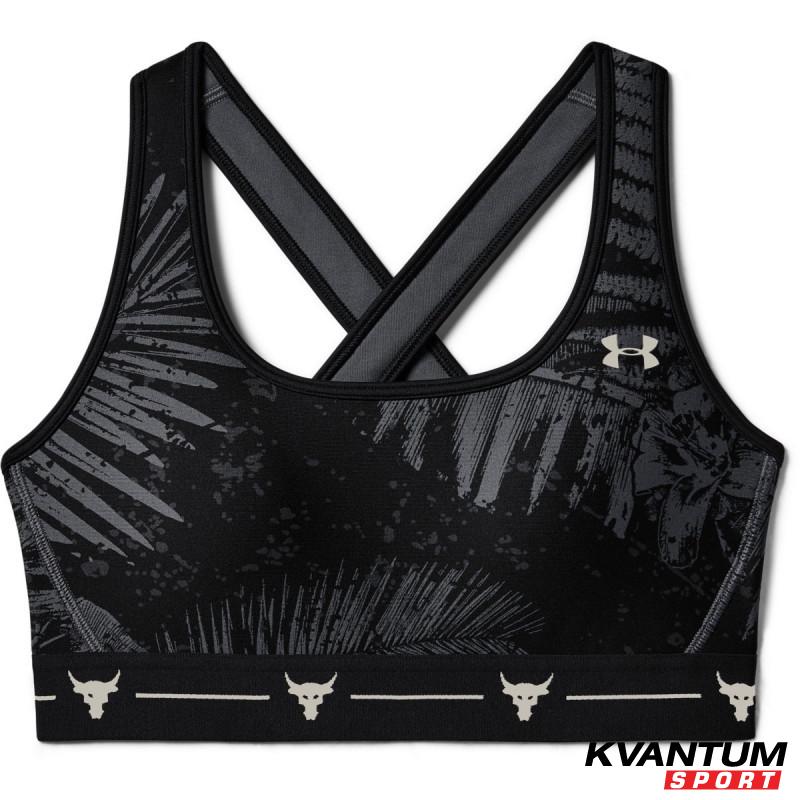 Women's UA PROJECT ROCK ARMOUR MID PRINTED CROSSBACK BRA