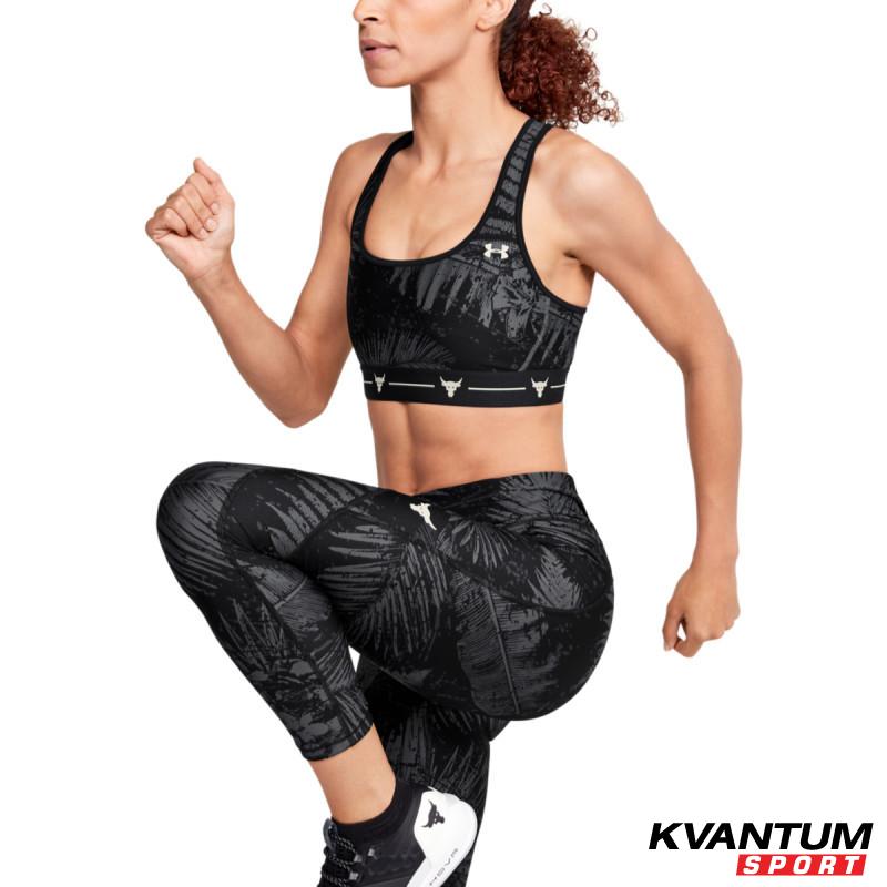 Women's UA PROJECT ROCK ARMOUR MID PRINTED CROSSBACK BRA
