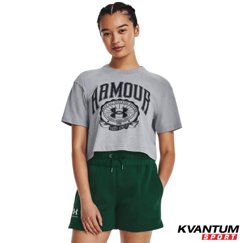 Tricou Dama COLLEGIATE CREST CROP SS Under Armour
