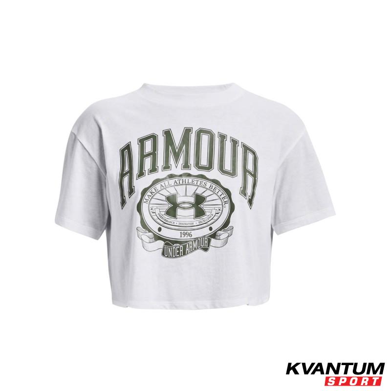 Tricou Dama COLLEGIATE CREST CROP SS Under Armour