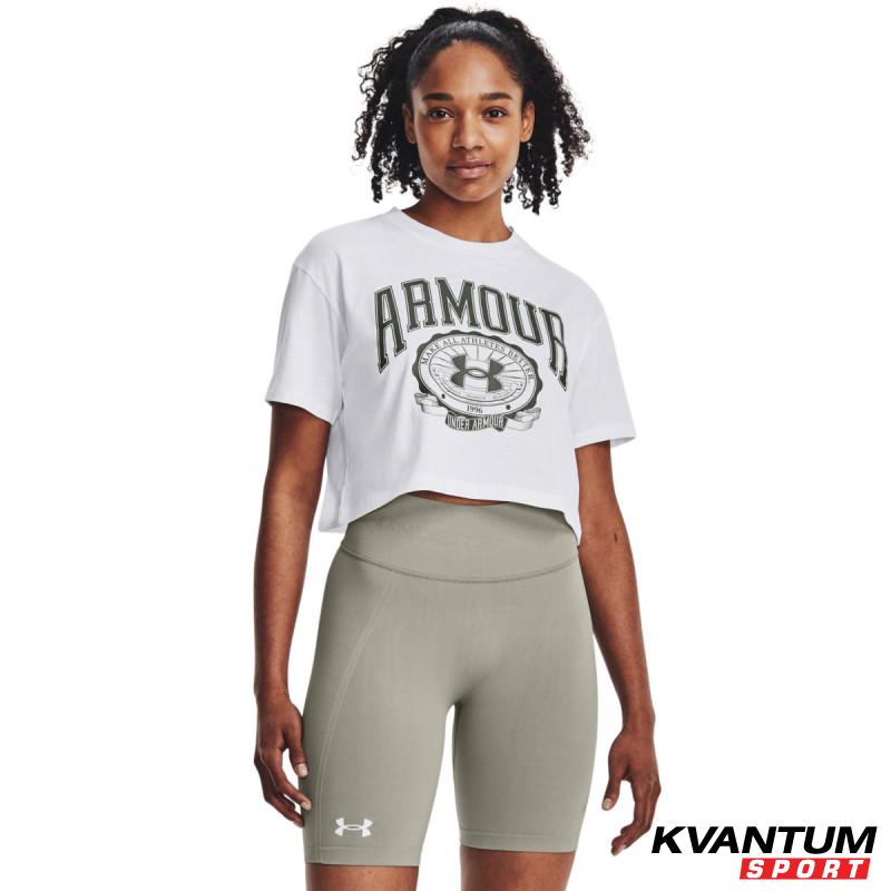 Tricou Dama COLLEGIATE CREST CROP SS Under Armour