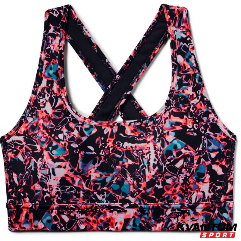 Women's UA Armour Mid Crossback Print Mash Up Sports Bra